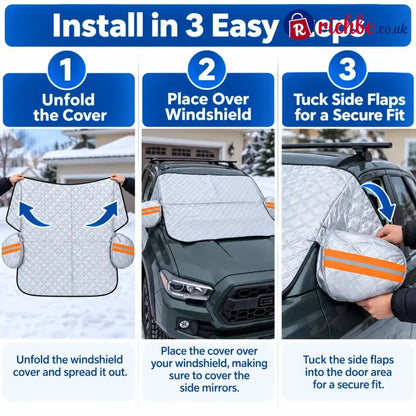 🚗 All-Season Magnetic Windshield Cover – Snow Ice & Frost Protection