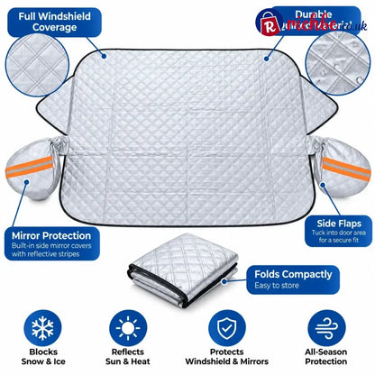 🚗 All-Season Magnetic Windshield Cover – Snow Ice & Frost Protection