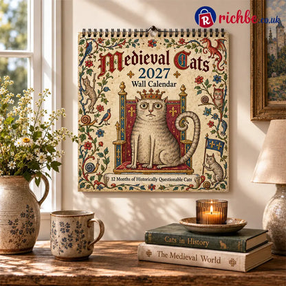 🐈🏰 Medieval Cats 2027 – 12 Months of Historically Questionable Cats
