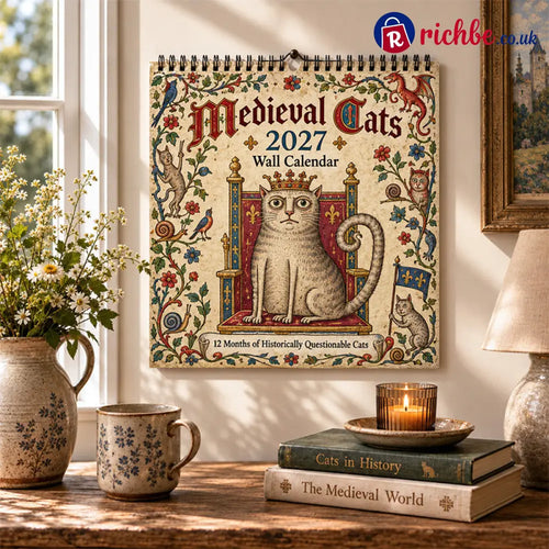 🐈🏰 Medieval Cats 2027 – 12 Months of Historically Questionable Cats