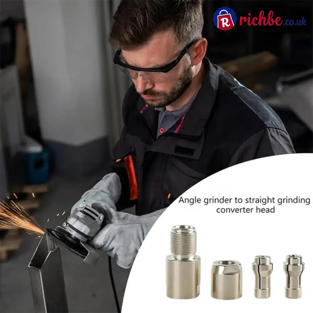 ⚙️Angle Grinder Conversion Kit 🔧 3mm/6mm Dual Collet – Universal Straight Grinder Adapter for Carving & Polishing