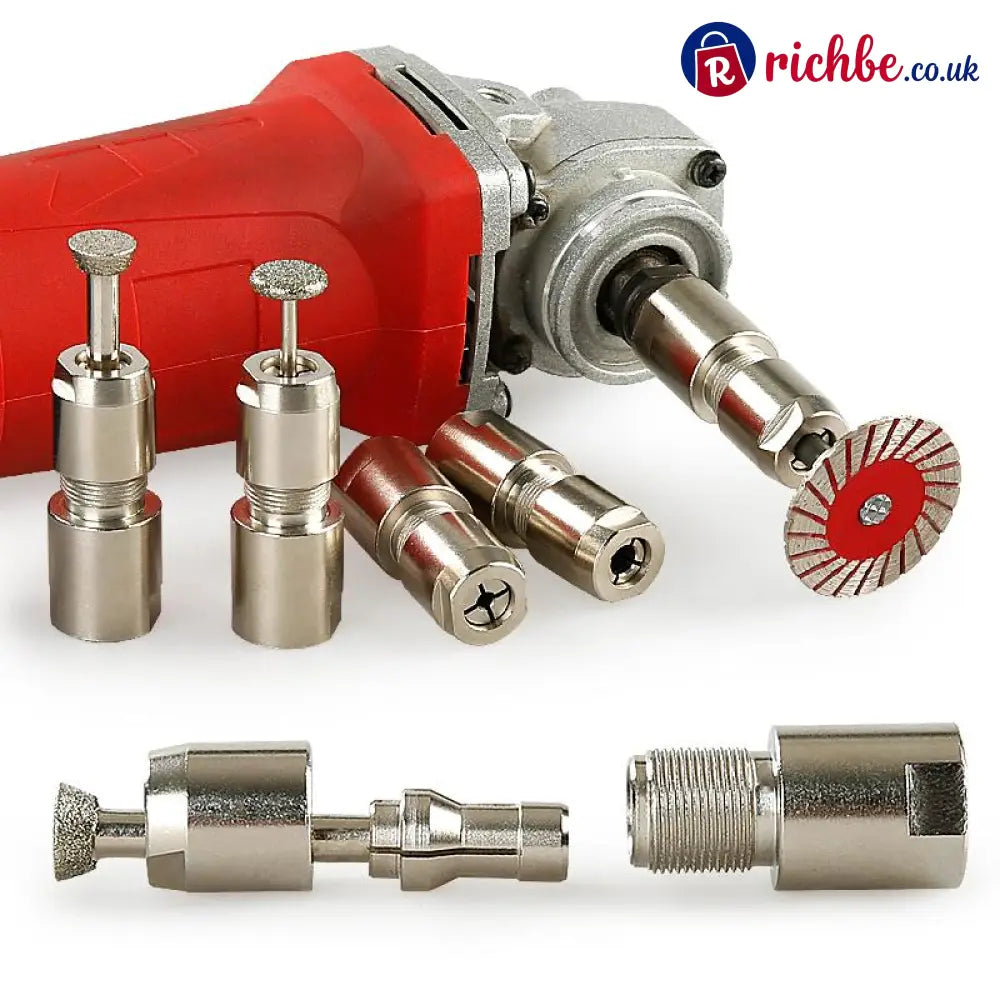 ⚙️Angle Grinder Conversion Kit 🔧 3mm/6mm Dual Collet – Universal Straight Grinder Adapter for Carving & Polishing
