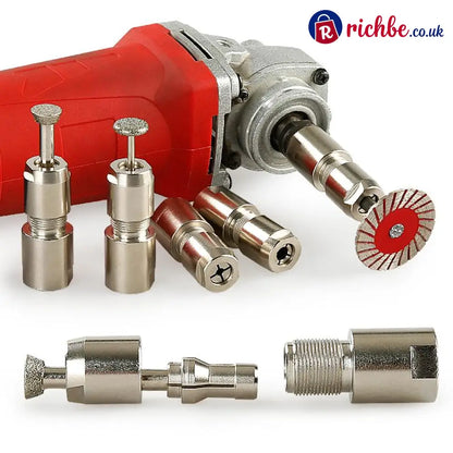 ⚙️Angle Grinder Conversion Kit 🔧 3mm/6mm Dual Collet – Universal Straight Grinder Adapter for Carving & Polishing