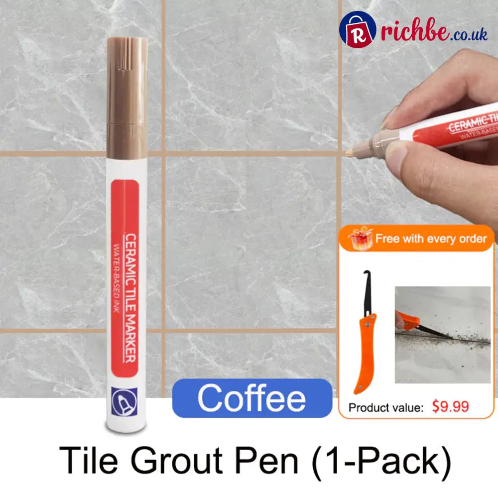 🔥Anti-mould and waterproof joint pen for ceramic tiles - 🔥2 PCS （Buy 1 Get 1 Free） / 🔥Coffee