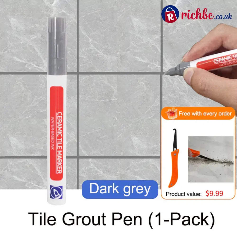 Anti-Mould & Waterproof Joint Pen for Ceramic Tiles - 🔥Dark grey / 🔥White