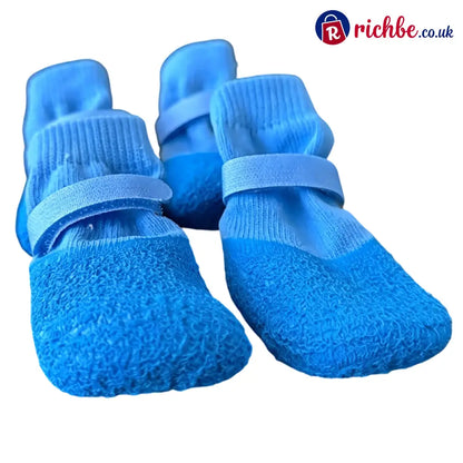 🐕 Anti-Slip Waterproof Pet Shoe Socks - Blue / S / Buy 1 Get 1 Free (2 Pairs) - Hot products