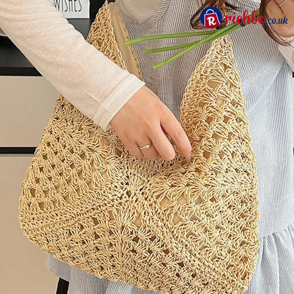 🏝️Artisanal Woven Tote with Inner Lining - Clothing & Accessories