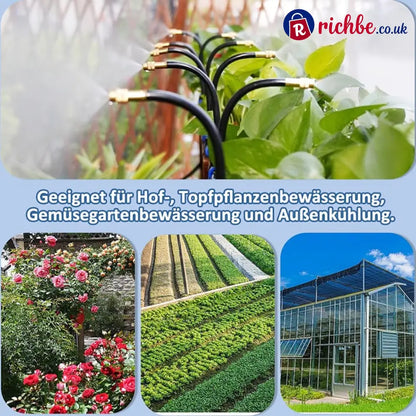 🌱Automatic 360° curved garden irrigation syste
