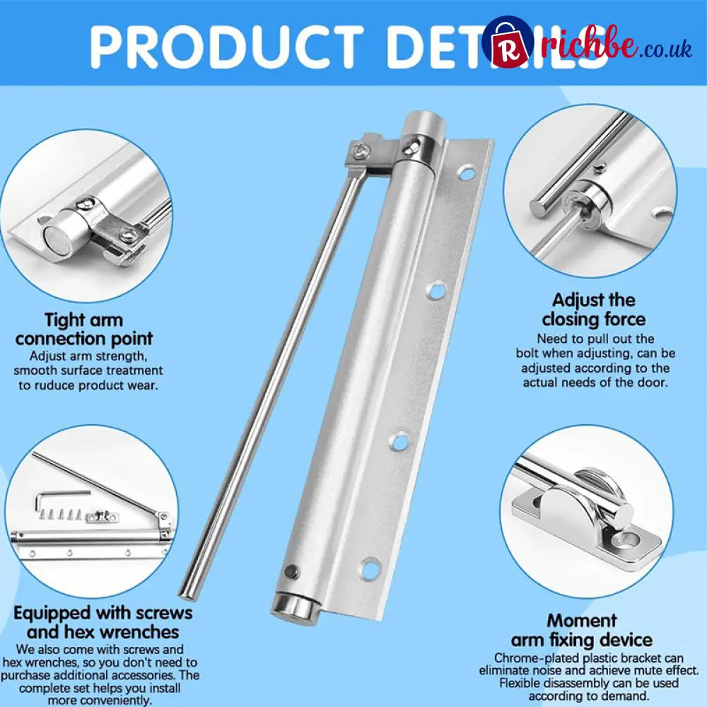 Automatic Door Self-Closing Hinge