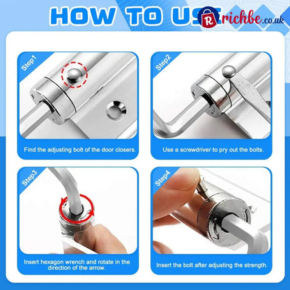 Automatic Door Self-Closing Hinge