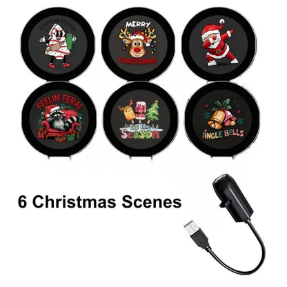 🔥 Christmas Best-Seller! Plug & Play HD Christmas Projector – 6/10 Festive Scenes | 50% OFF 🎄🎅