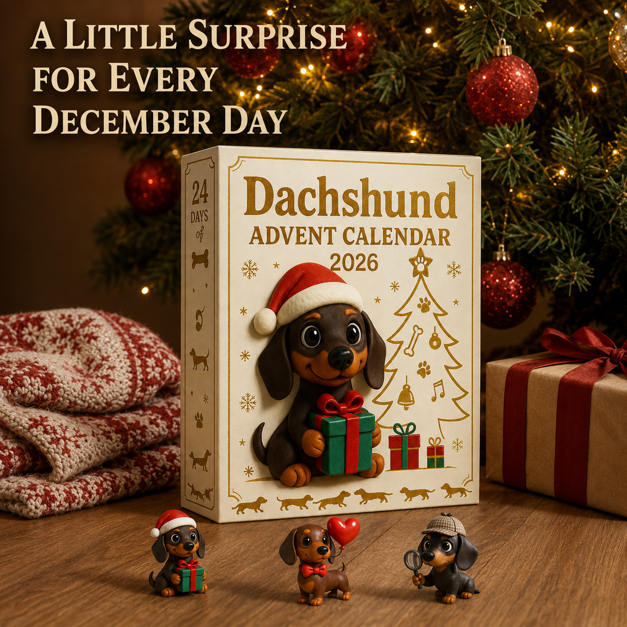 🎁2026 Dachshund Advent Calendar Blind Box💕🐶