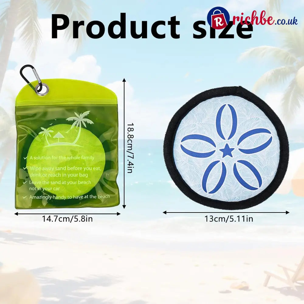 🏖️Beach Sand Remover Powder Bag – Talc-Free Natural Beach Essential