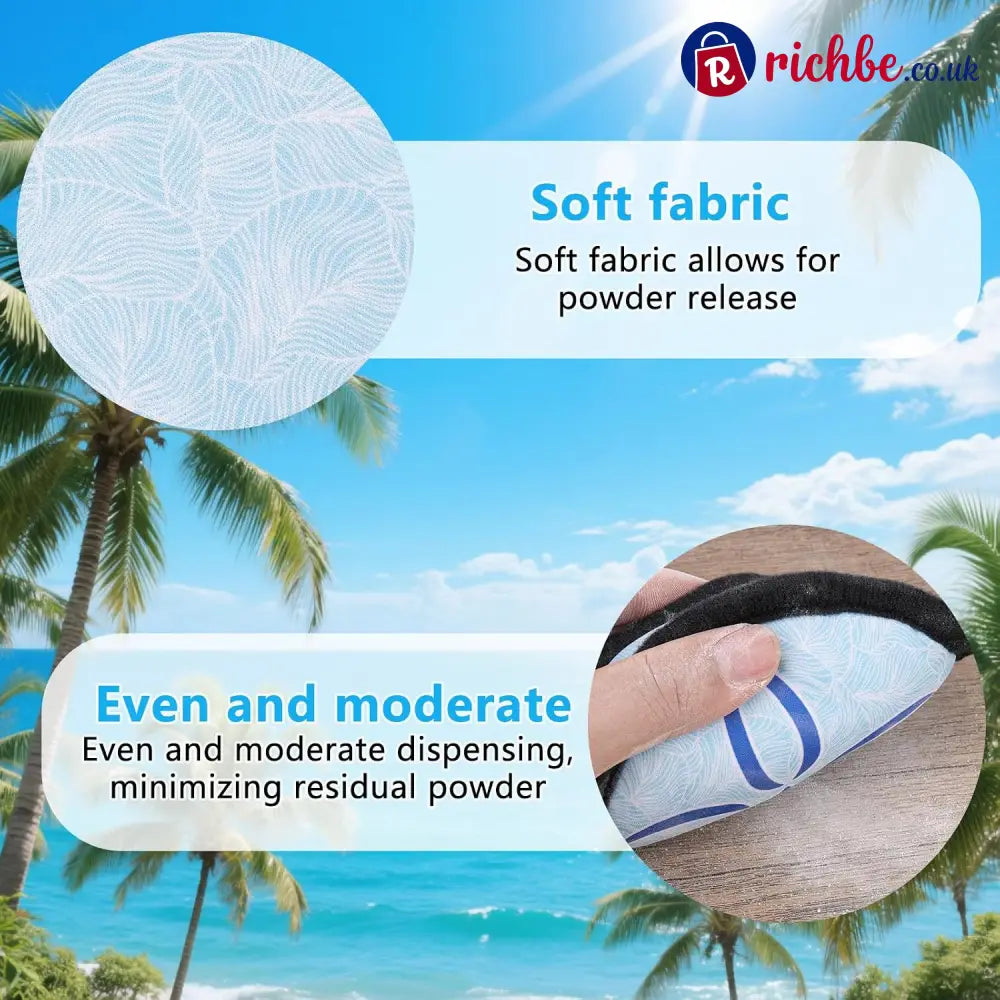 🏖️Beach Sand Remover Powder Bag – Talc-Free Natural Beach Essential
