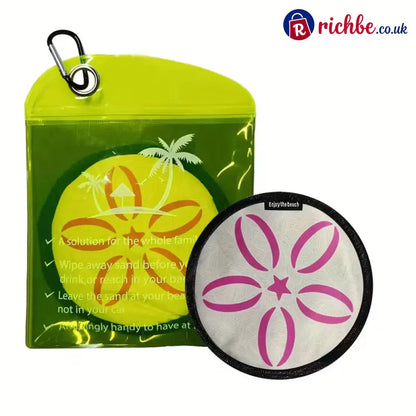 🏖️Beach Sand Remover Powder Bag – Talc-Free Natural Beach Essential - Pink
