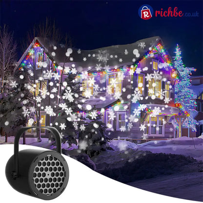 🔥Best Christmas Gift-Up to 48% OFF🎅16-Pattern USB Christmas Projector Light✨ - Black / Snowflake