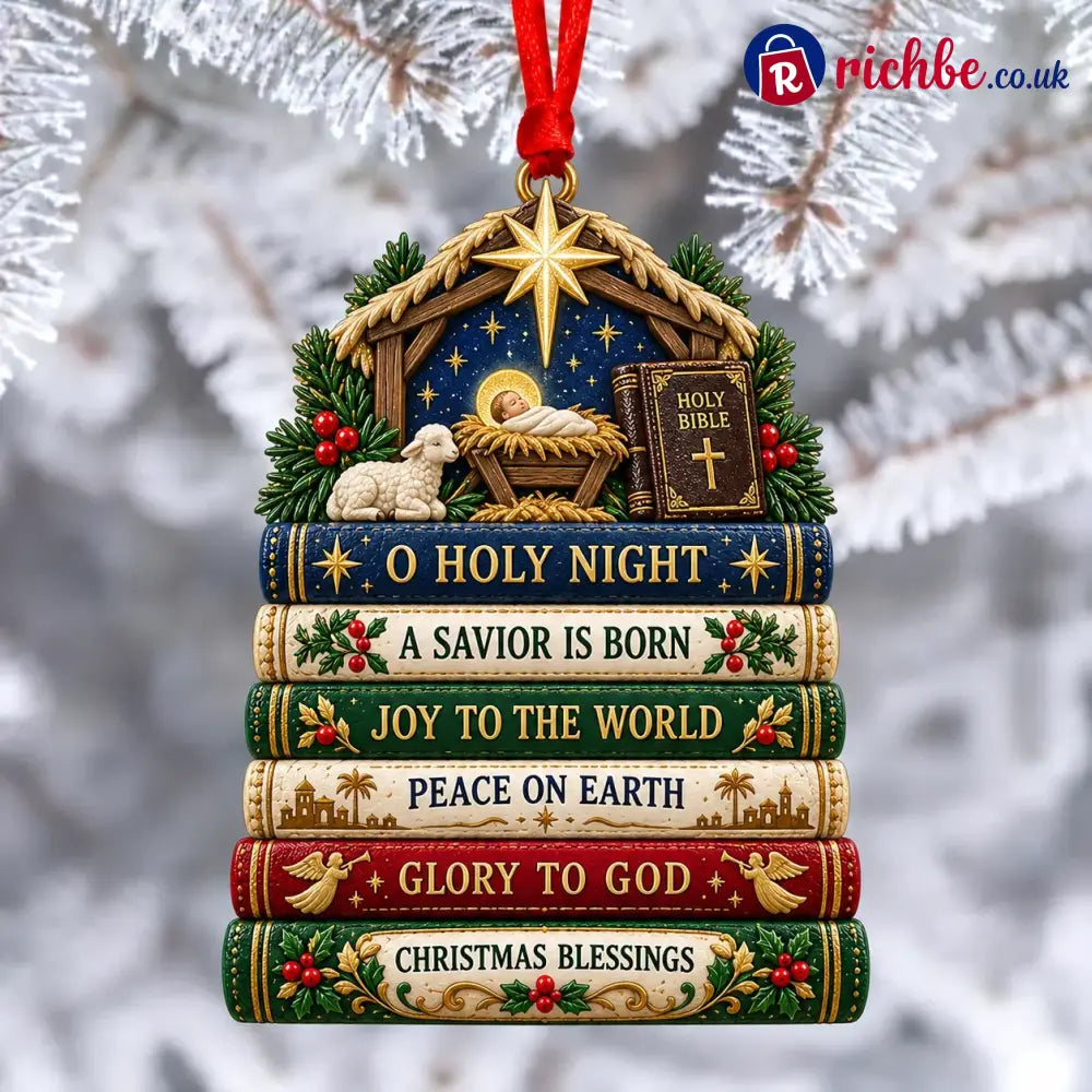 ✝️ Bible Faith Christmas Acrylic Ornament Collection - ⭐ O Holy Night