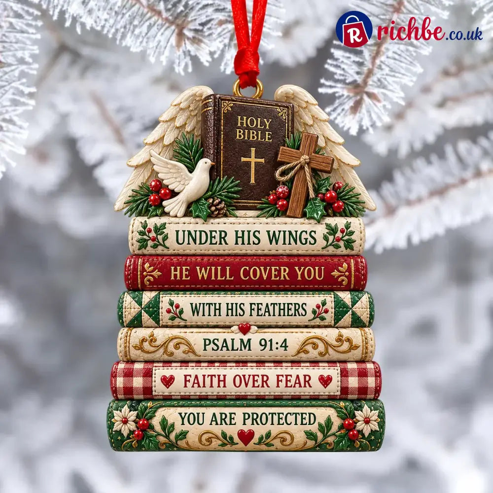 ✝️ Bible Faith Christmas Acrylic Ornament Collection - Under His Wings
