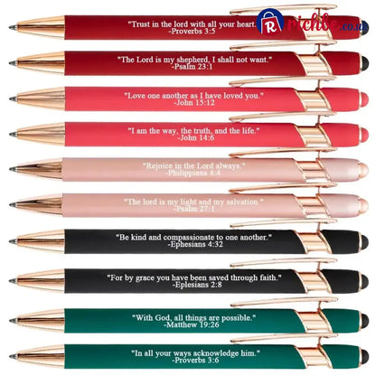 Bible Verse Ballpoint Pen Set (10PCS) - 🔥Multicolor