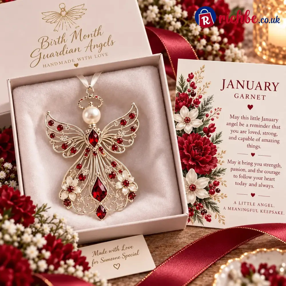 ✨👼 Birth Month Guardian Angels, An Angel Chosen Just for You - January · Garnet
