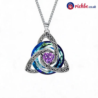 ✨ Birthstone Celtic Trinity Knot Necklace - June