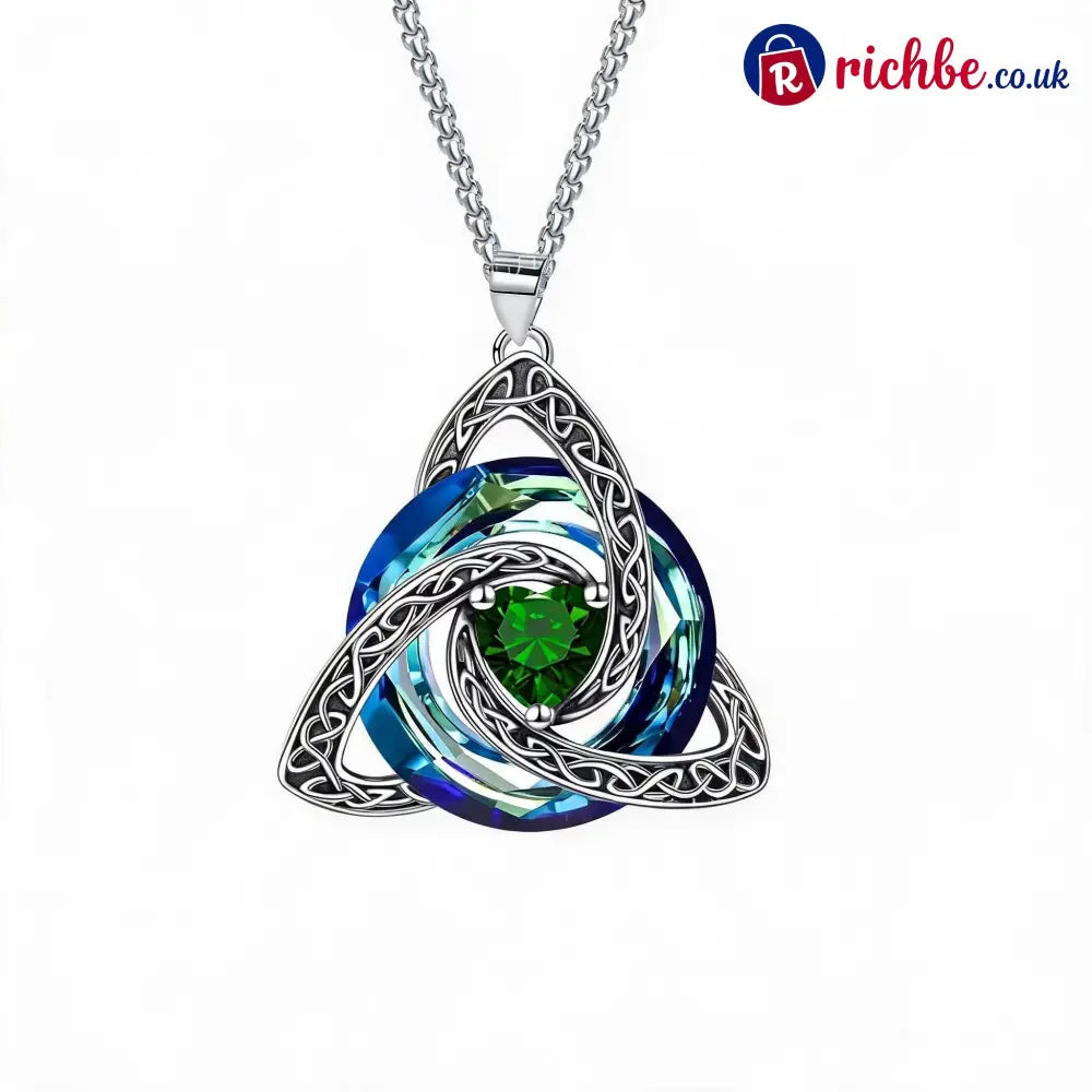 ✨ Birthstone Celtic Trinity Knot Necklace - May