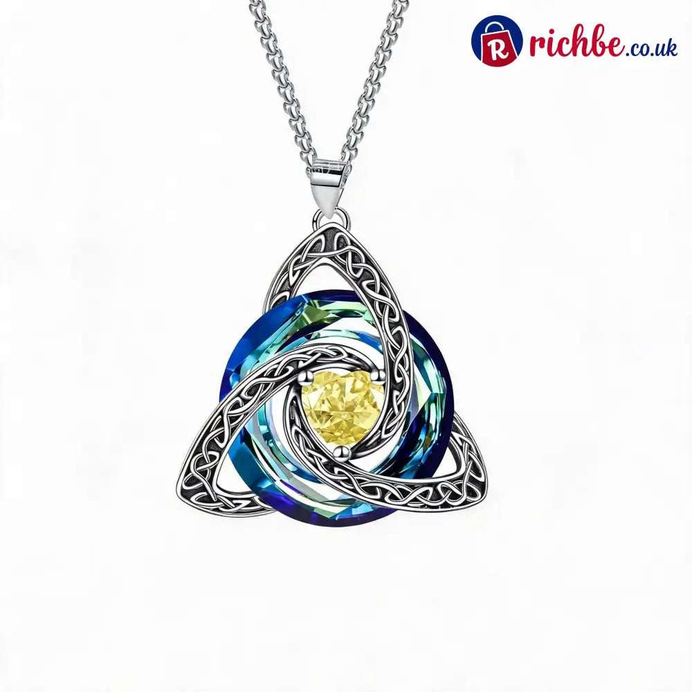 ✨ Birthstone Celtic Trinity Knot Necklace - November