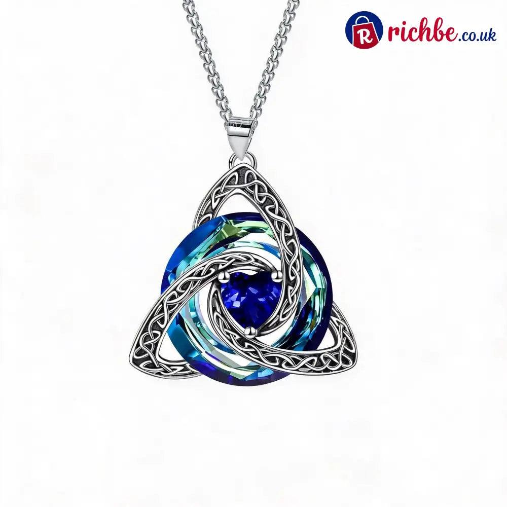 Birthstone Celtic Trinity Knot Necklace ✨ - September