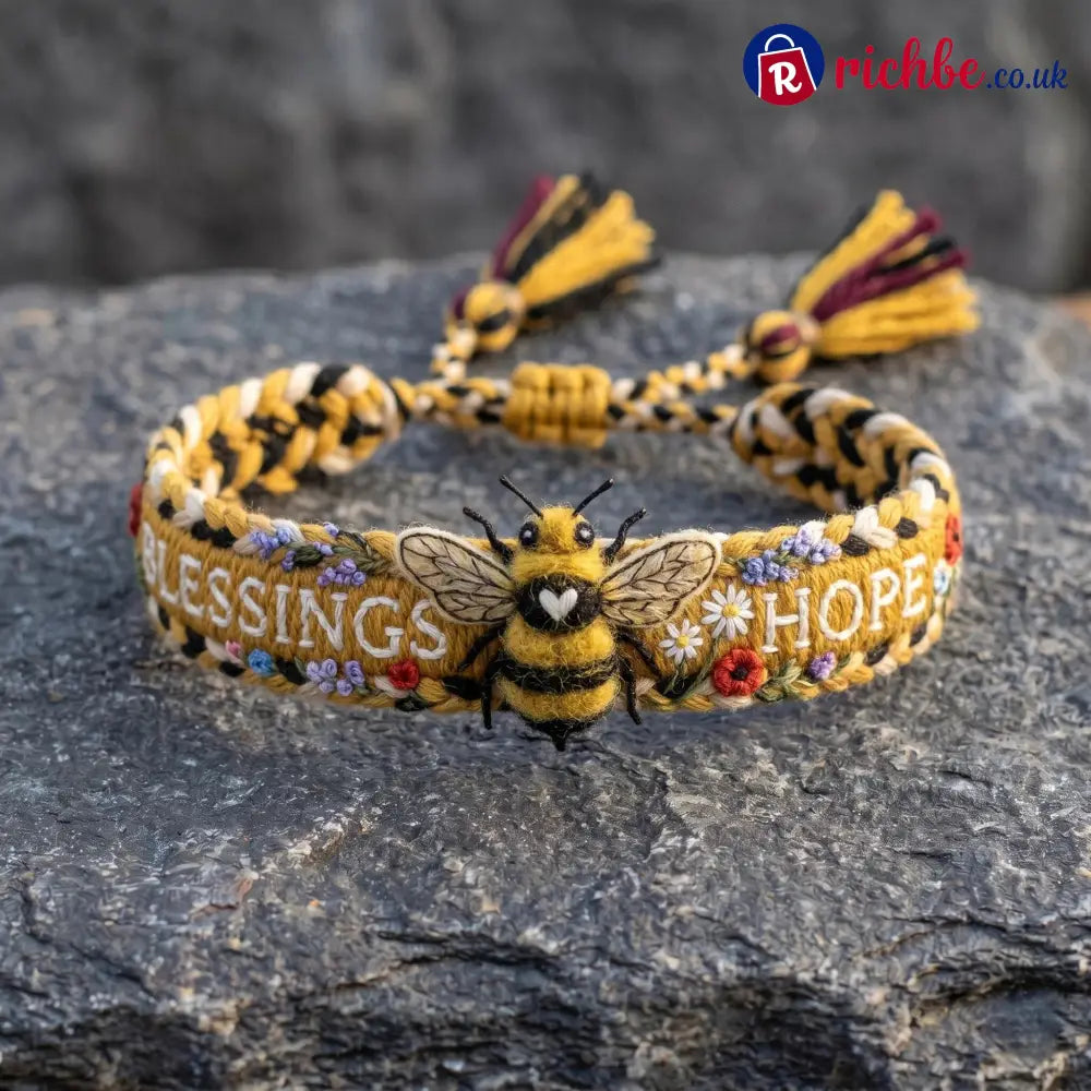 🌼Blessings & Hope 🐝2026 Limited Edition Handmade Honey Bee Woven Bracelet