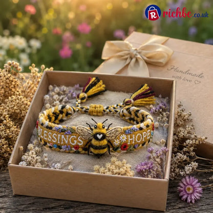 🌼Blessings & Hope 🐝2026 Limited Edition Handmade Honey Bee Woven Bracelet