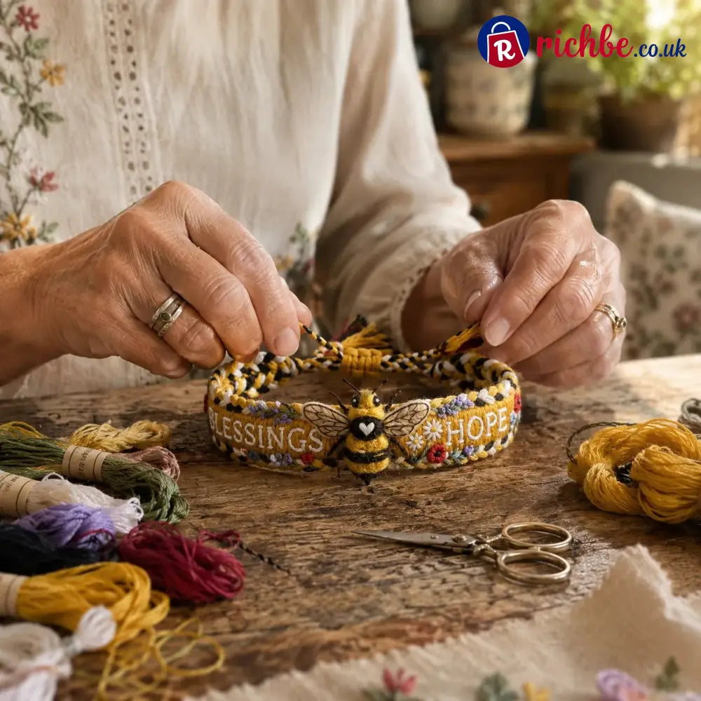 🌼Blessings & Hope 🐝2026 Limited Edition Handmade Honey Bee Woven Bracelet