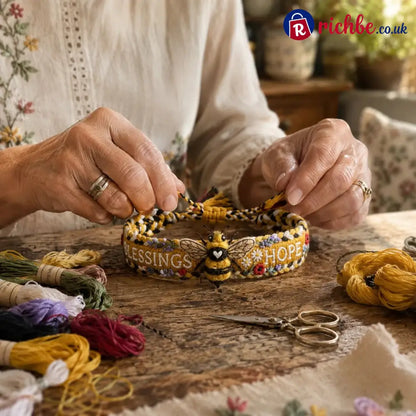 🌼Blessings & Hope 🐝2026 Limited Edition Handmade Honey Bee Woven Bracelet