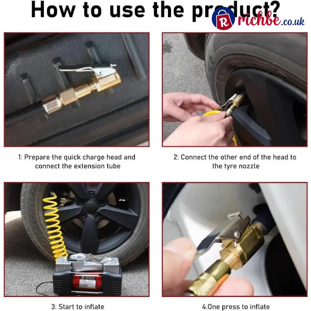 🔧Brass Tire Air Chuck(2pcs)