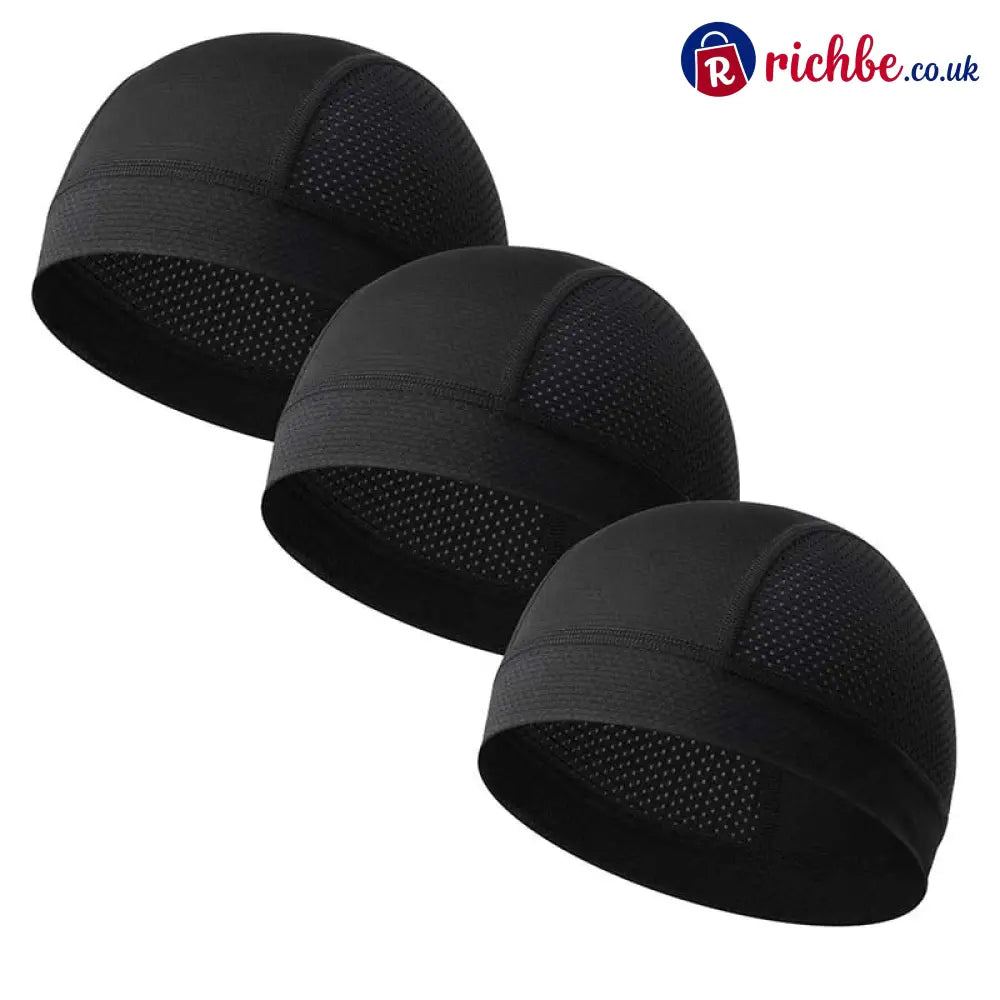 🧢 Breathable Skull Cap | Lightweight Sweat-Wicking Head Wrap