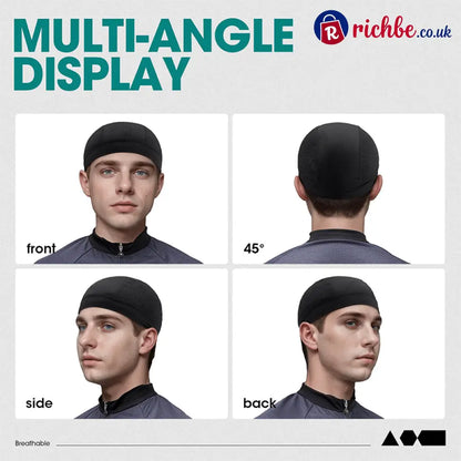 🧢 Breathable Skull Cap | Lightweight Sweat-Wicking Head Wrap