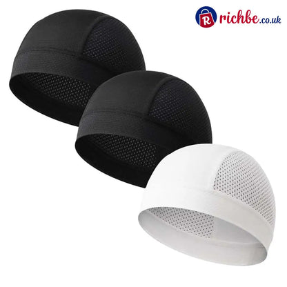 🧢 Breathable Skull Cap | Lightweight Sweat-Wicking Head Wrap