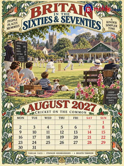 Britain in the Sixties & Seventies – 2027 Wall Calendar,, A Year of Familiar Places Family Moments & Favourite Memories