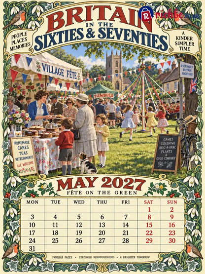 Britain in the Sixties & Seventies – 2027 Wall Calendar,, A Year of Familiar Places Family Moments & Favourite Memories