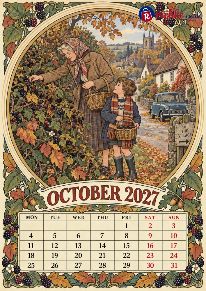 Britain in the Sixties & Seventies – 2027 Wall Calendar,, A Year of Familiar Places Family Moments & Favourite Memories