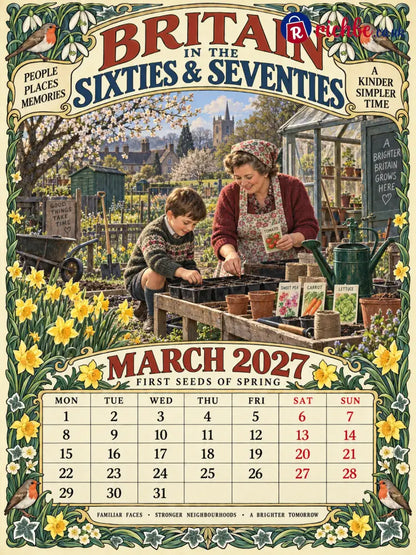 Britain in the Sixties & Seventies – 2027 Wall Calendar,, A Year of Familiar Places Family Moments & Favourite Memories