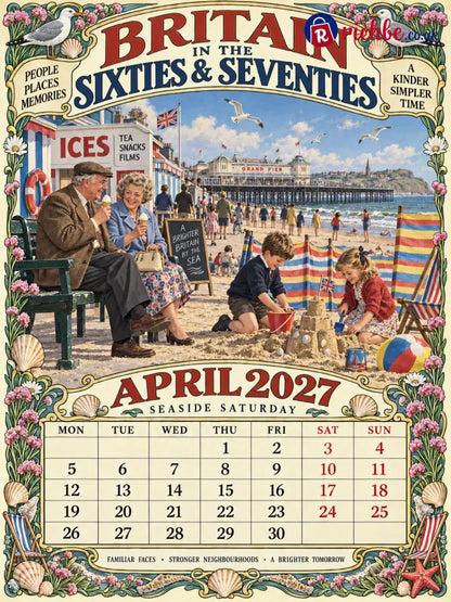 Britain in the Sixties & Seventies – 2027 Wall Calendar,, A Year of Familiar Places Family Moments & Favourite Memories