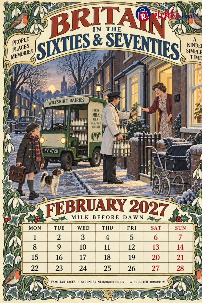 Britain in the Sixties & Seventies – 2027 Wall Calendar,, A Year of Familiar Places Family Moments & Favourite Memories