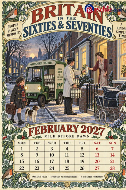 Britain in the Sixties & Seventies – 2027 Wall Calendar,, A Year of Familiar Places Family Moments & Favourite Memories