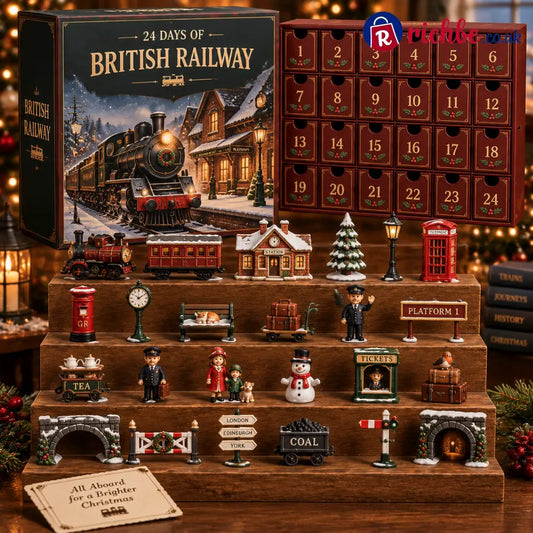 British Railway Christmas Advent Calendar – 24 Days of Vintage Train Collectibles & Festive Surprises