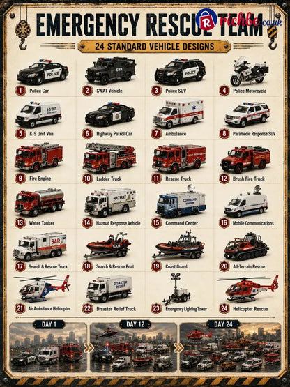🚚 🎁Build the Fleet Collection 24-Day Vehicle Advent Calendar Series | ✨A New Adventure Every Morning