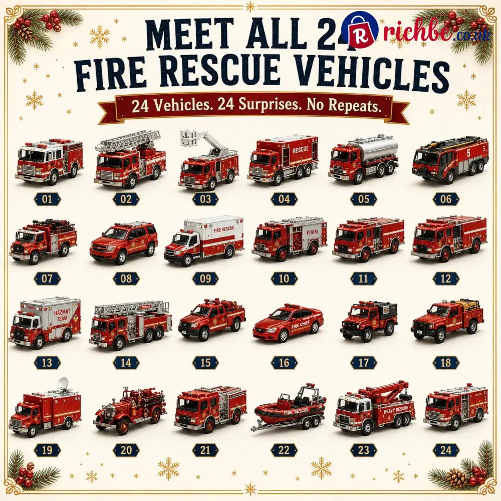 🚚 🎁Build the Fleet Collection 24-Day Vehicle Advent Calendar Series | ✨A New Adventure Every Morning
