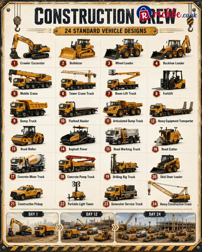 🚚 🎁Build the Fleet Collection 24-Day Vehicle Advent Calendar Series | ✨A New Adventure Every Morning