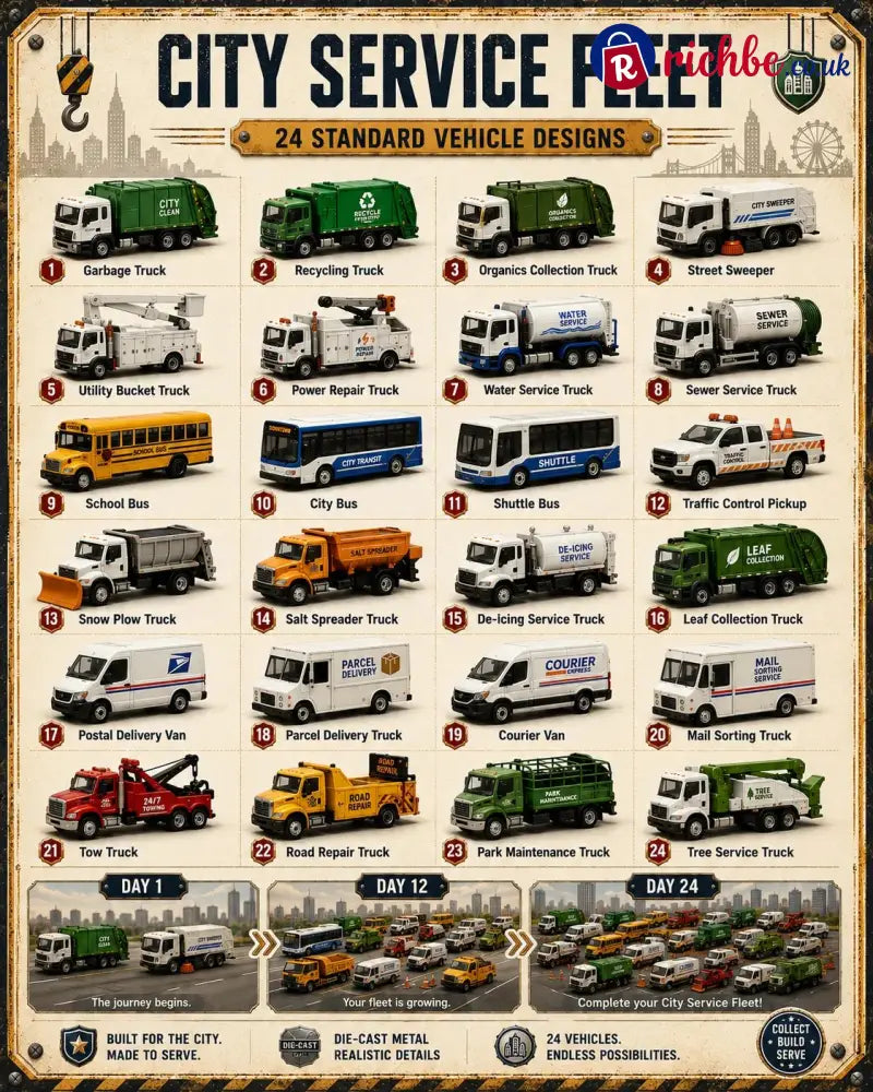 🚚 🎁Build the Fleet Collection 24-Day Vehicle Advent Calendar Series | ✨A New Adventure Every Morning