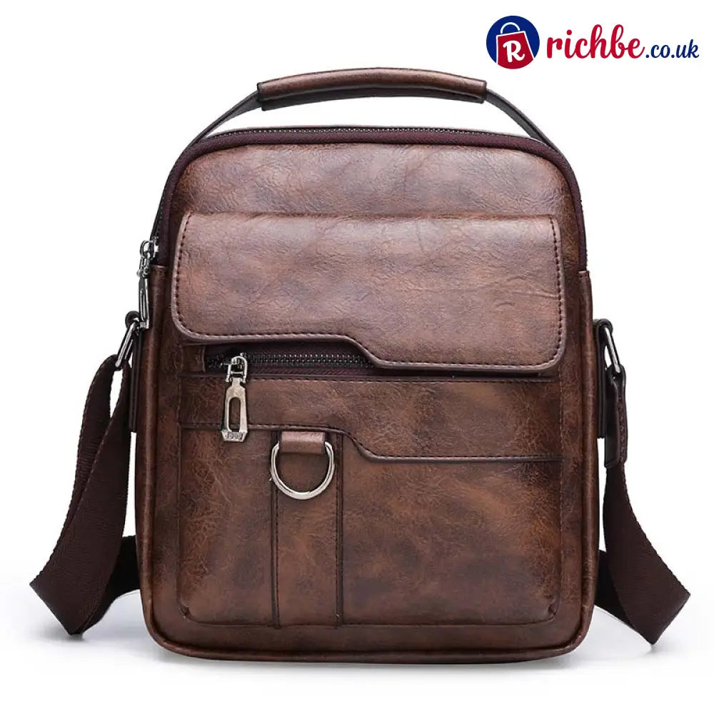 💼 Business Casual Crossbody Bag – Practical Stylish Water-Resistant ✨ - Brown - Clothing & Accessories