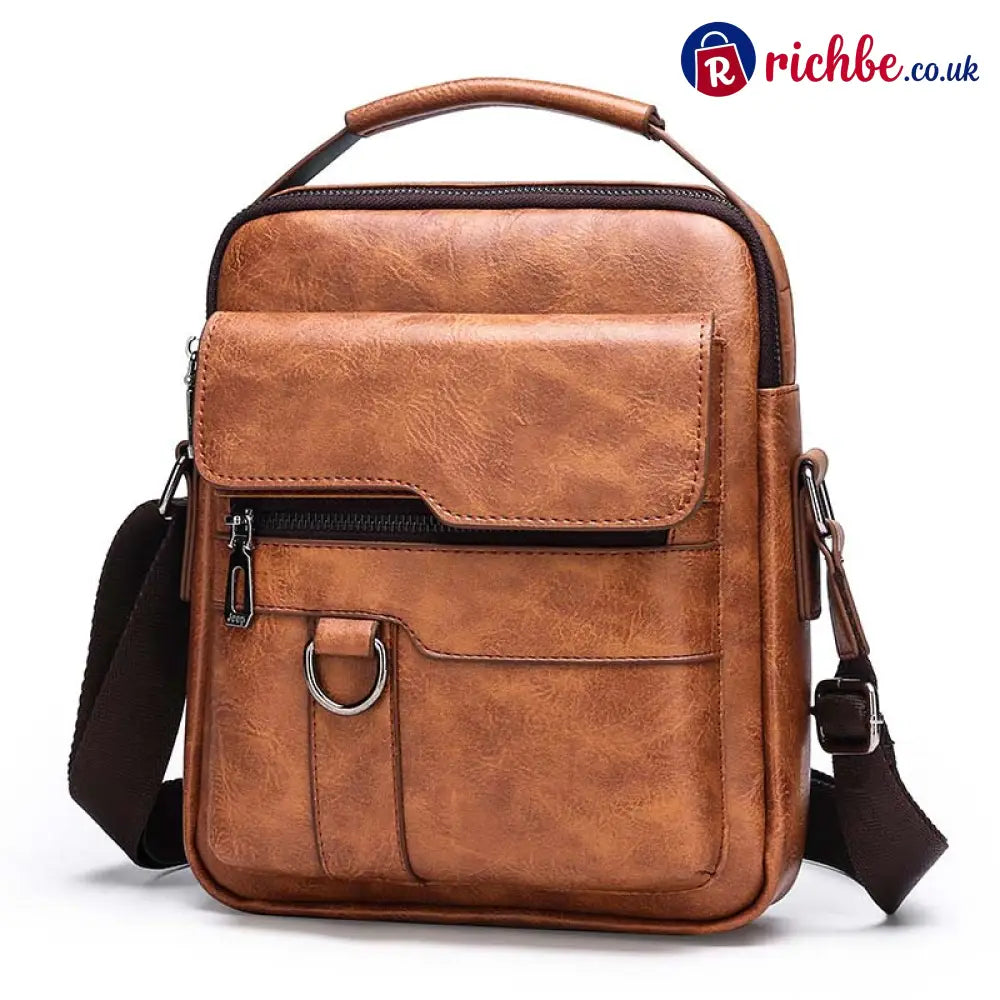 💼 Business Casual Crossbody Bag – Practical Stylish Water-Resistant ✨ - Khaki - Clothing & Accessories